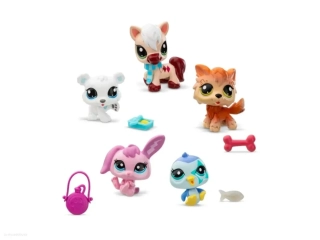 Littlest Pet Shop ZIMA 5 zvířátek