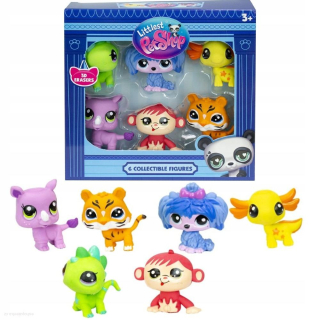 Littlest Pet Shop 6 figurek 3D Erasers