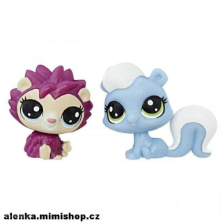 Littlest Pet Shop Dvě zvířátka > varianta HILDY HEDGEHOG a ALINA SKUNKER