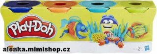 PLAY DOH sada čtyř barev > varianta zelená, tyrkysová, oranžová, m