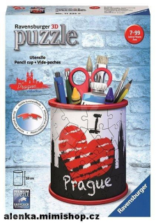 RAVENSBURGER 3D puzzle stojan na tužky > varianta I LOVE PRAGUE